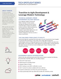 Transition to Agile Development & Leverage Modern Technology