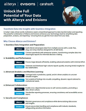 Unlock the Full Potential of Your Data with Alteryx and Evisions