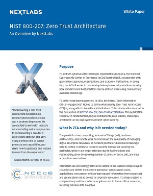 NIST 800-207: Zero Trust Architecture