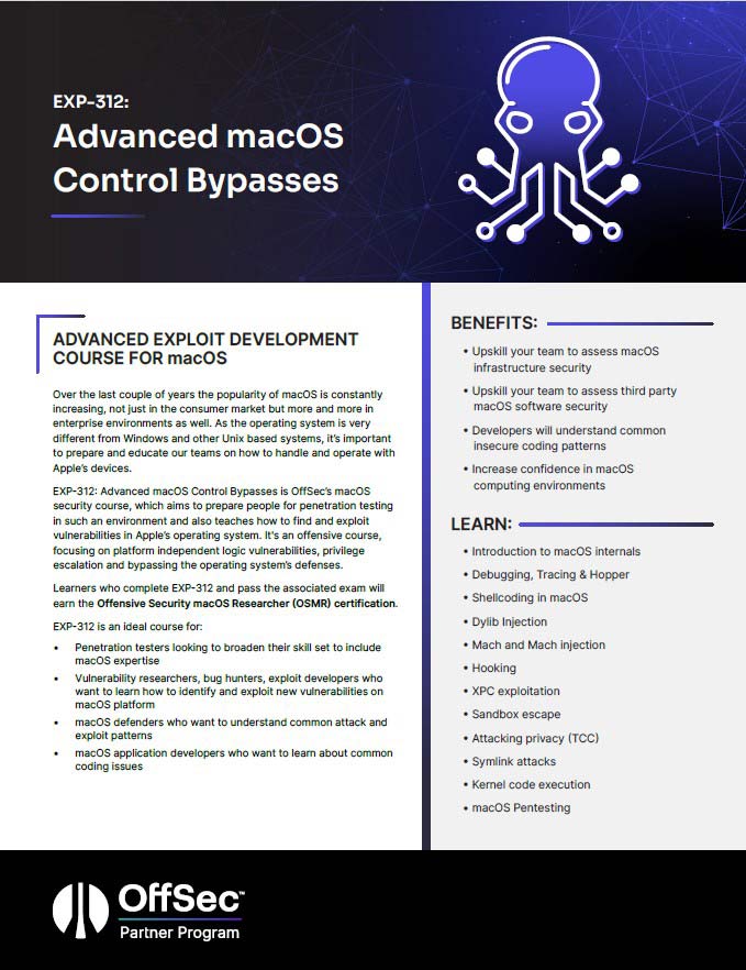 EXP-312: Advanced macOS Control Bypasses