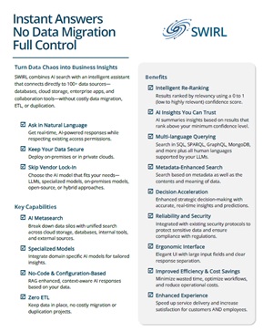 Instant Answers. No Data Migration. Full Control.