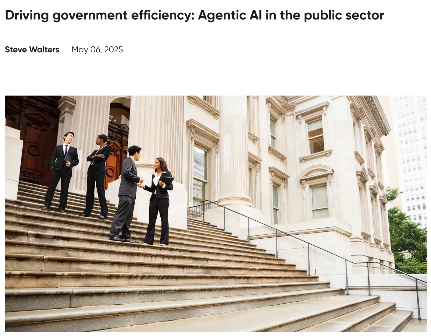 Driving government efficiency: Agentic AI in the public sector