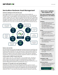 ServiceNow Hardware Asset Management