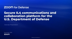 Zoom for Defense - Product Overview