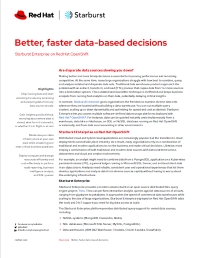 Better, faster data-based decisions 