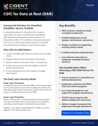 CIGENT - CSfC for Data at Rest
