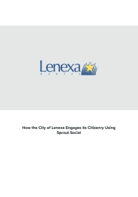 How the City of Lenexa Engages its Citizenry Using Sprout Social