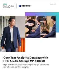 OpenText Analytics Database with HPE Alletra Storage MP X10000
