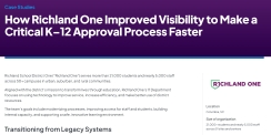 How Richland One Improved Visibility to Make a Critical K–12 Approval Process Faster