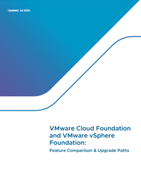 VMware Cloud Foundation and VMware vSphere Foundation: Feature Comparison & Upgrade Paths