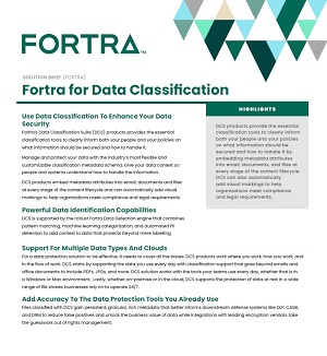 Fortra for Data Classification