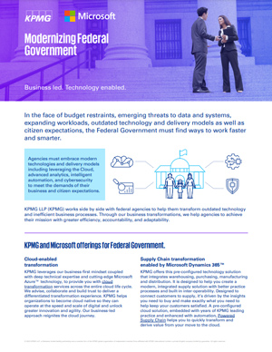 KPMG - Modernizing Federal Government