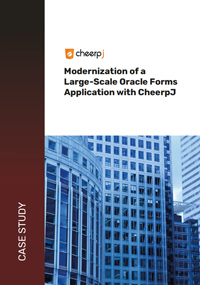 Modernization of a Large-Scale Oracle Forms Application with CheerpJ