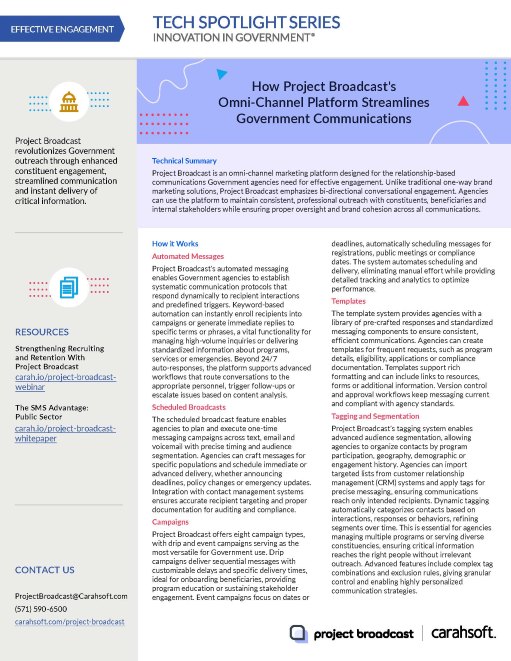 Tech Spotlight Project Broadcast Omni-Channel 2025