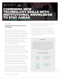 Combining New Technology Skills with Institutional Knowledge to Stay Ahead