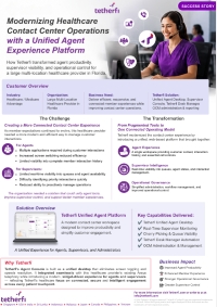 Modernizing Healthcare Contact Center Operations with a Unified Agent Experience Platform