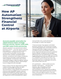 How AP Automation Strengthens Financial Control at Airports