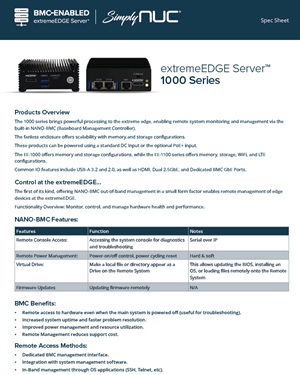 extremeEdge Server™ 1000 Series