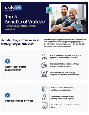 Top 5 Benefits of WalkMe for State and Local Government Agencies