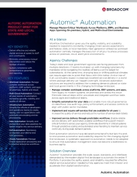 Automate Critical Government Workflows with Automic® Automation