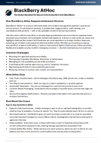BlackBerry AtHoc The Global Standard for Secure Communication from BlackBerry