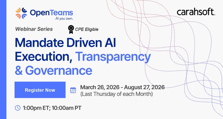 Mandate Driven AI Execution, Transparency & Governance Event Banner