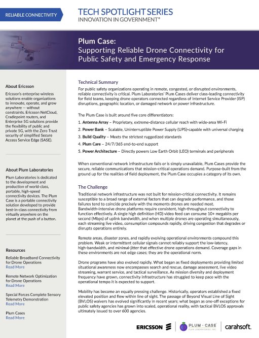 Tech Spotlight Ericsson & Plum Case Graphic
