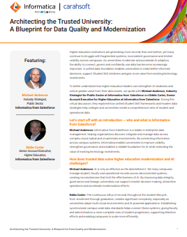 Architecting the Trusted University: A Blueprint for Data Quality and Modernization