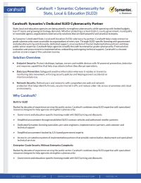Carahsoft + Symantec Cybersecurity for State, Local & Education (SLED)