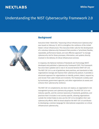 Understanding The NIST Cybersecurity Framework 2.0