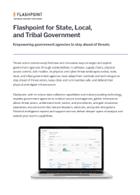 Flashpoint for State, Local, and Tribal Government