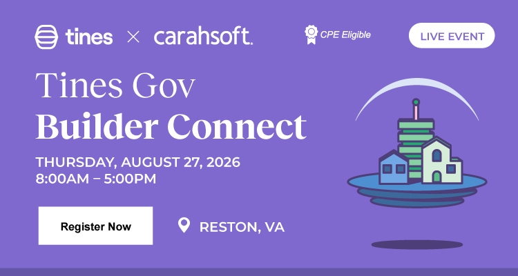 Tines Gov Builder Connect | Event Banner