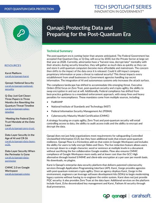 Tech Spotlight Qanapi Post-Quantum Era 2026