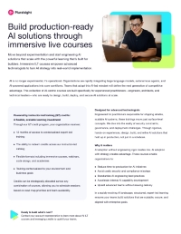 Build Production-Ready AI Solutions Through Immersive Live Courses