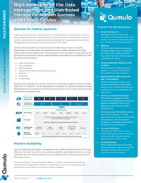 High-Performance File Data Management and Distributed Storage for Mission Success and Citizen Service