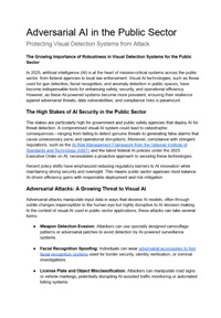 Adversarial AI in the Public Sector