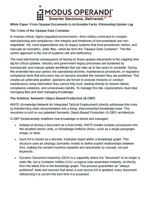 From Opaque Documents to Actionable Facts: Eliminating Update Lag