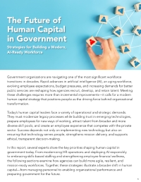 The Future of Human Capital in Government