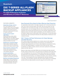 DXi T-Series All-Flash Backup Appliances