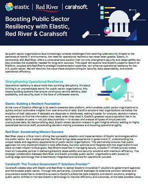 elastic & red river boost public sector resiliency Graphic