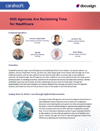 HHS Agencies Are Reclaiming Time for Healthcare