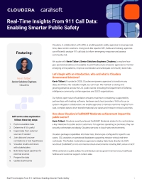 Real-Time Insights From 911 Call Data: Enabling Smarter Public Safety