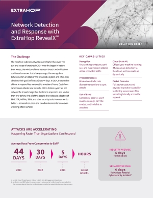 Network Detection and Response with ExtraHop RevealX