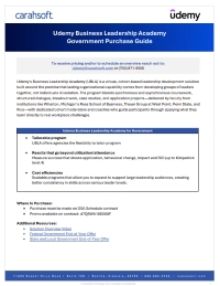 Udemy Business Leadership Academy Government Purchase Guide