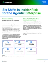 Six Shifts in Insider Risk for the Agentic Enterprise