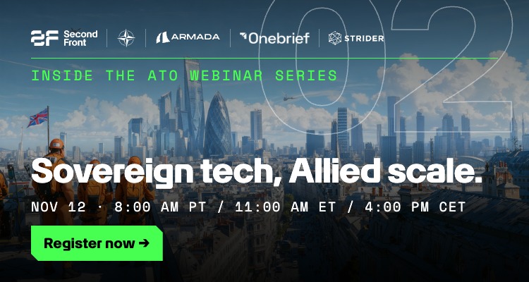 Sovereign tech, Allied scale. Event Banner