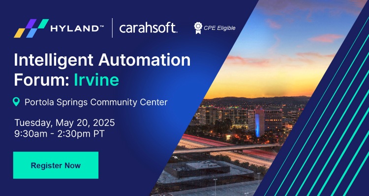 Intelligent Automation Forum: Irvine Event Banner