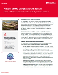 Achieve CMMC 2.0 Compliance with Tanium