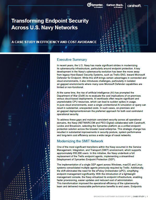 Broadcom Navy Case Study