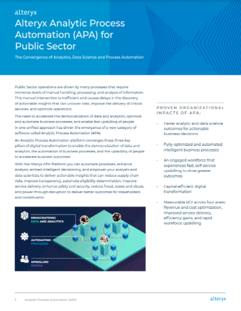 Analytic Automation for the Public Sector